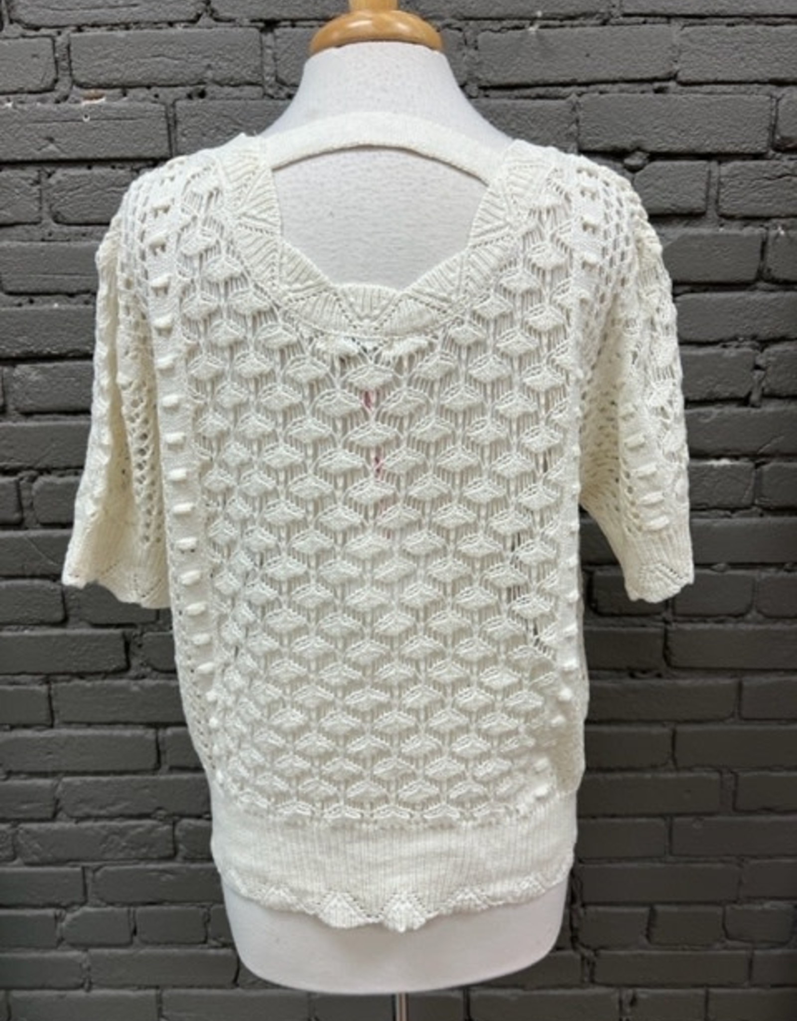 Top Juliana Ivory Crochet Top