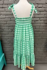 Dress Vivianne Midi Green Gingham Dress