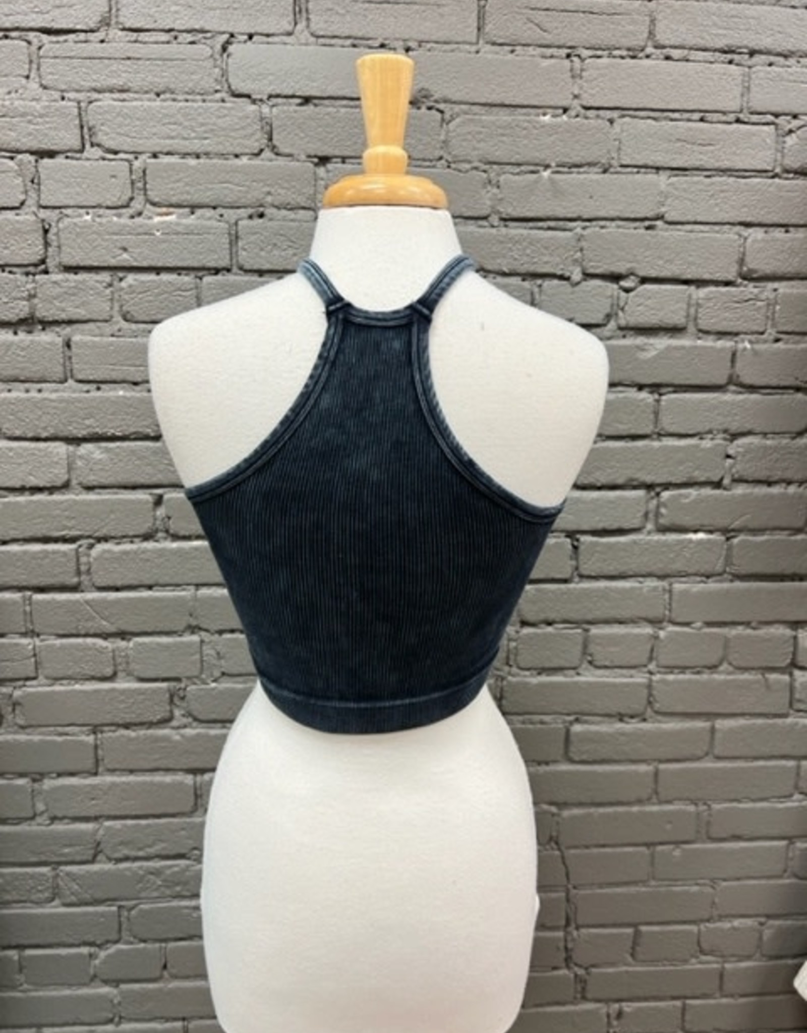 bra Ribbed Halter Cami Bra