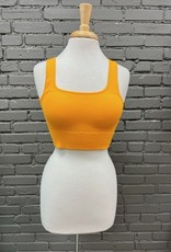 bra Ribbed Scoop Neck Padded Bra