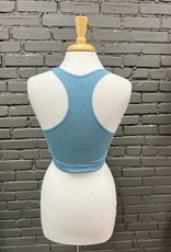 bra Ribbed V-Neck Padded Bra