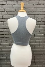 bra Ribbed V-Neck Padded Bra