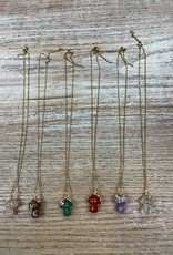 Jewelry Mushroom Gemstone Necklace