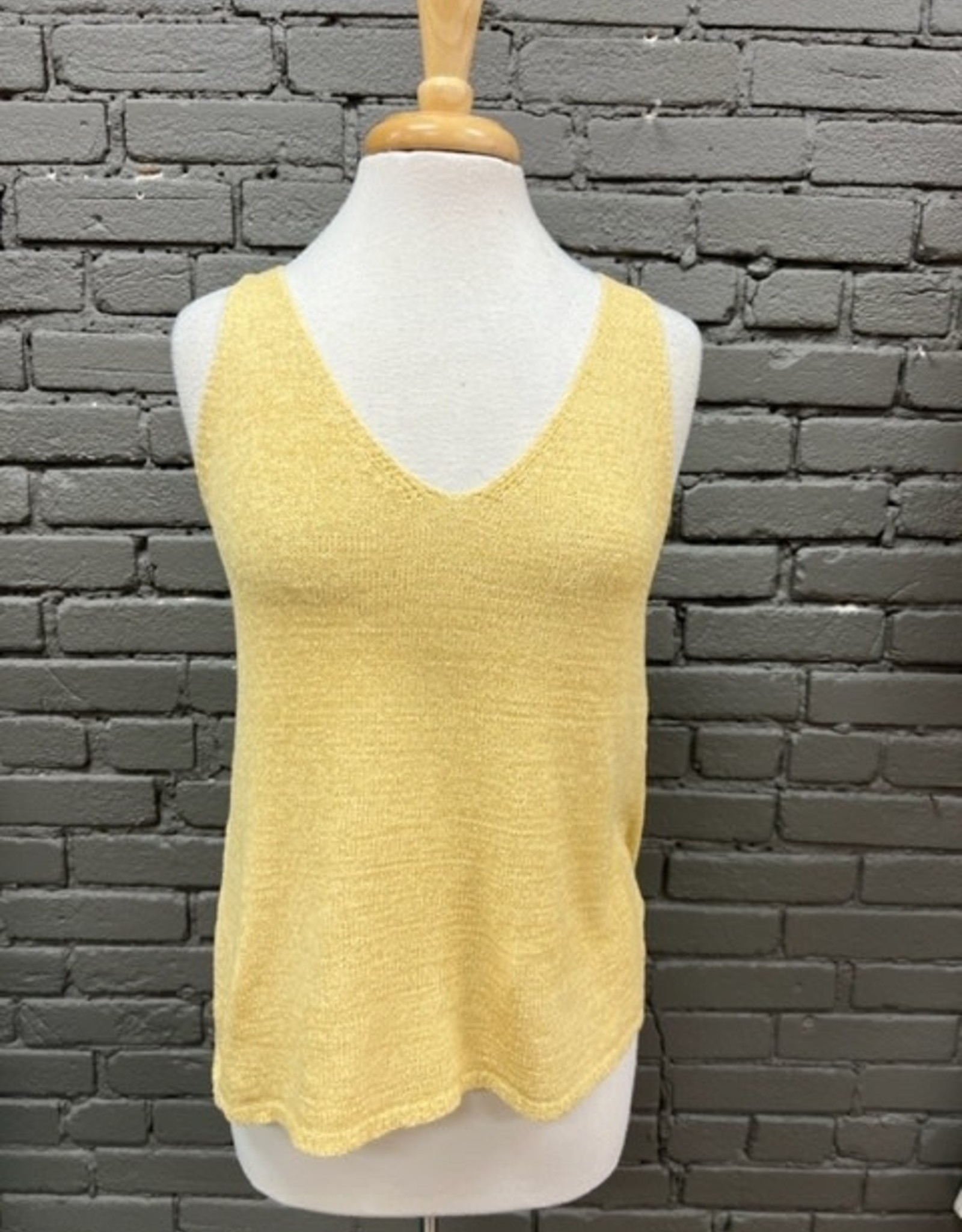 Tank Mindy Mustard Knit Tank