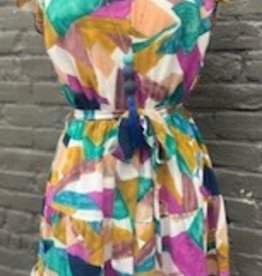 Dress Jaida Multi Color Ruffle Dress