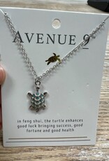 Jewelry Good Luck Printed Turtle Necklace