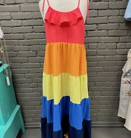 Dress Maya Multi Color Maxi Dress