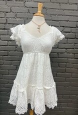Dress Peyton White Ruffle Dress
