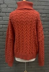 Sweater Radley Rust Cable Knit Sweater