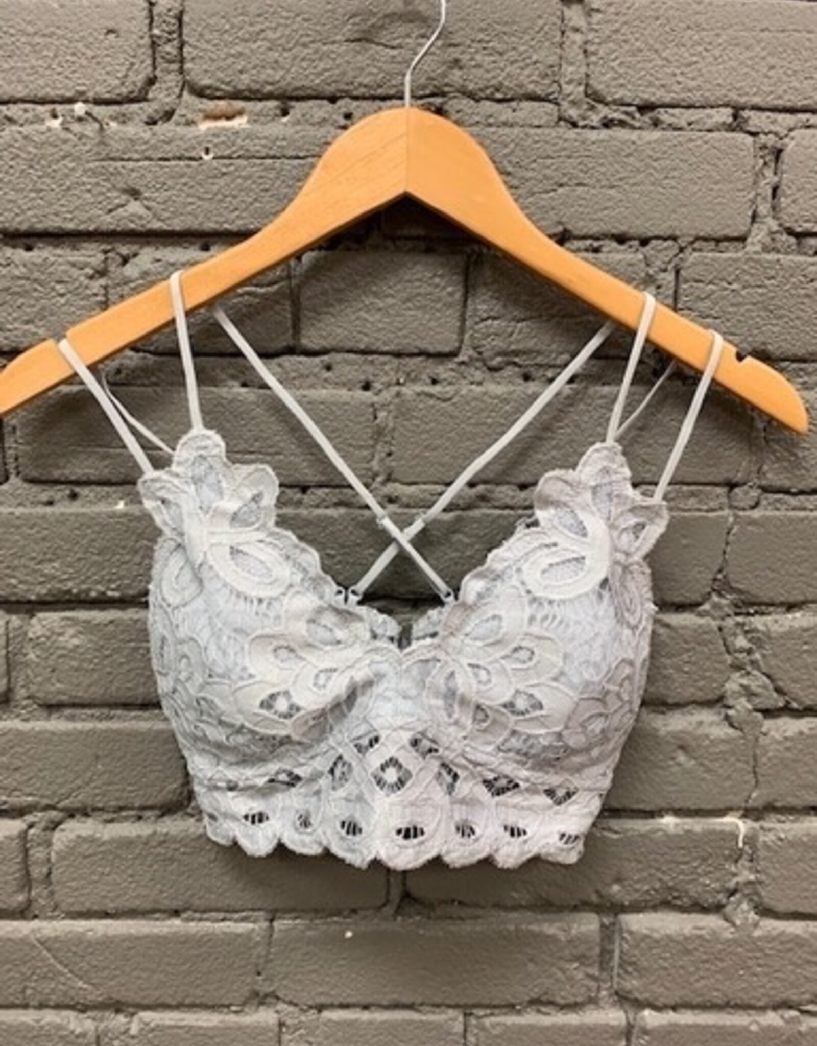 Lingerie Scalloped Lace Padded Bralette