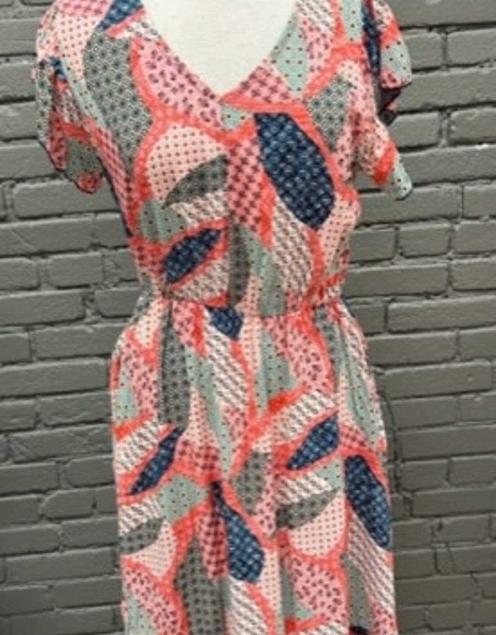 Dress Maya Printed Ruffle Midi Dress
