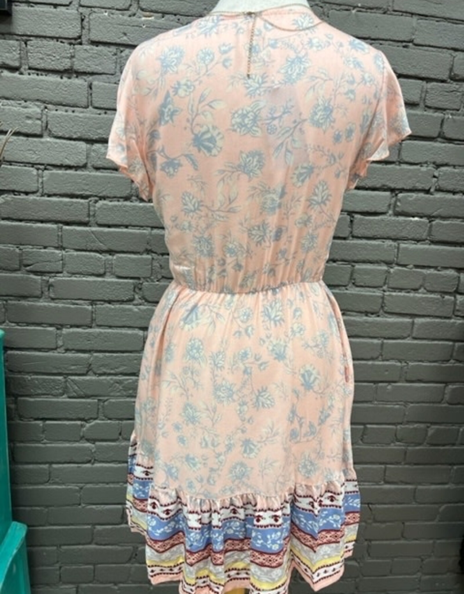 Dress Cali Boho Floral Button Dress