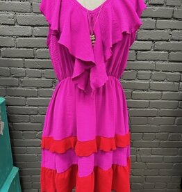 Dress Gracie Ruffle 2Tone Dress