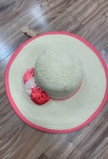 Hat Flower Straw Floppy Hat