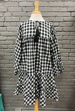 Dress Claire Gingham Puff Tie Dress