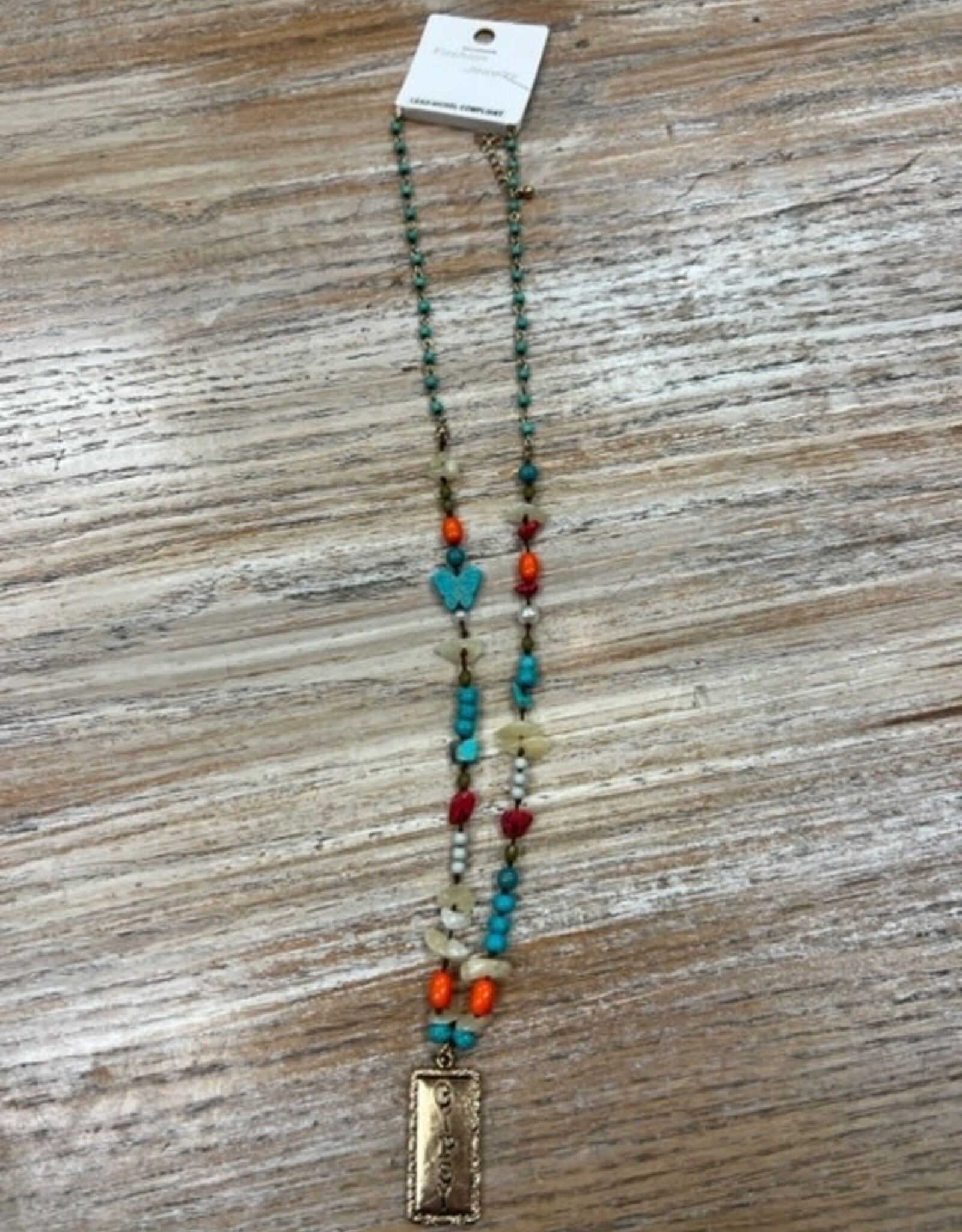 Jewelry Multi Bead Gypsy Pendant Necklace