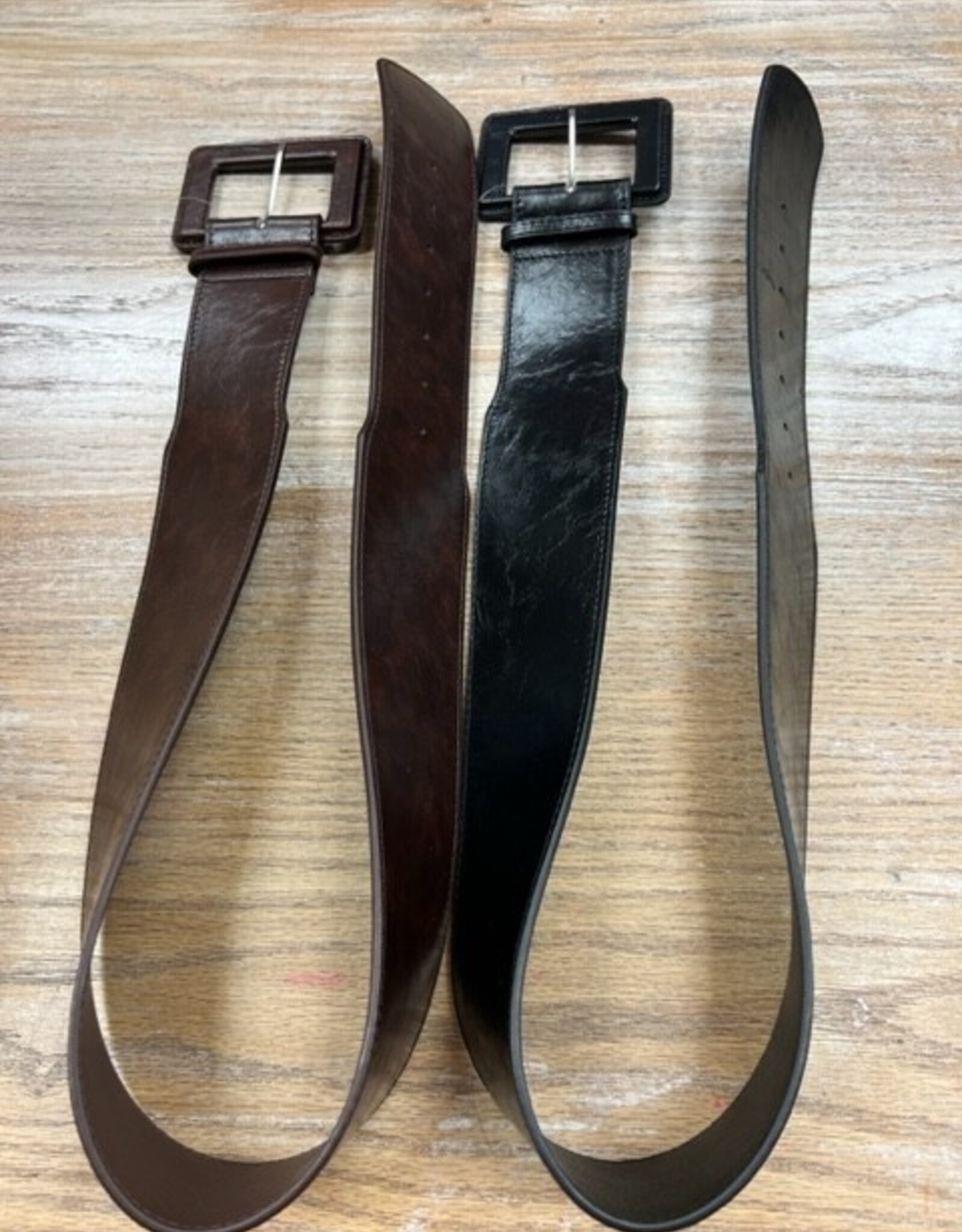 Belt Black or Brown Buckle Belt
