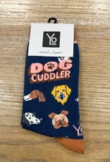 Socks Women's Crew Socks- Dog Cuddler