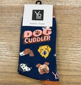 Socks Women's Crew Socks- Dog Cuddler