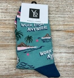 Socks Women's Crew Socks- WorkFromAnywhere