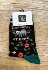 Socks Women's Crew Socks- Namastay At Home