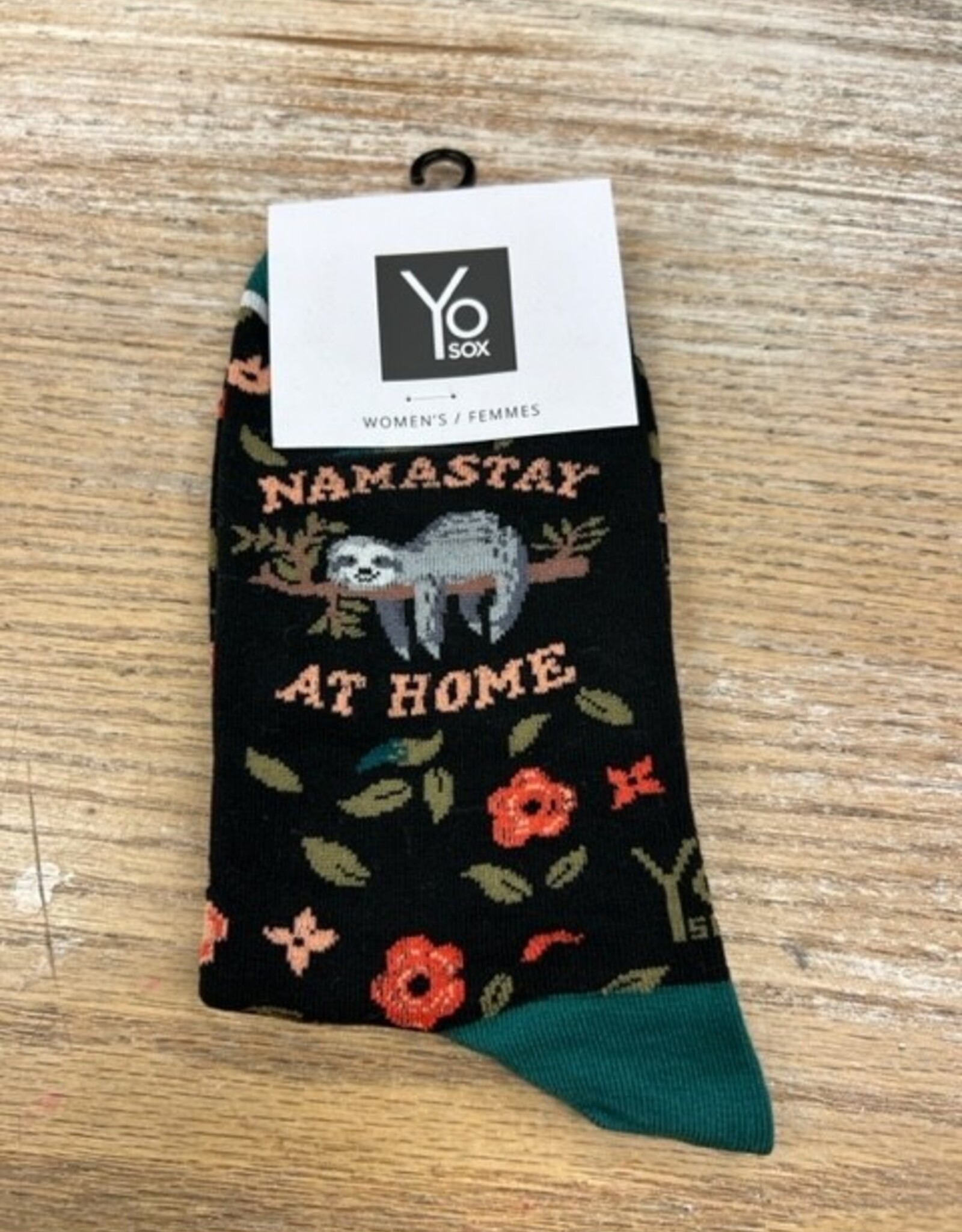 Socks Women's Crew Socks- Namastay At Home