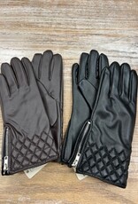 Gloves Leather Zipper Gloves
