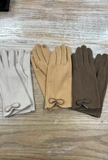 Gloves Knit Touchscreen Gloves w/ Bow