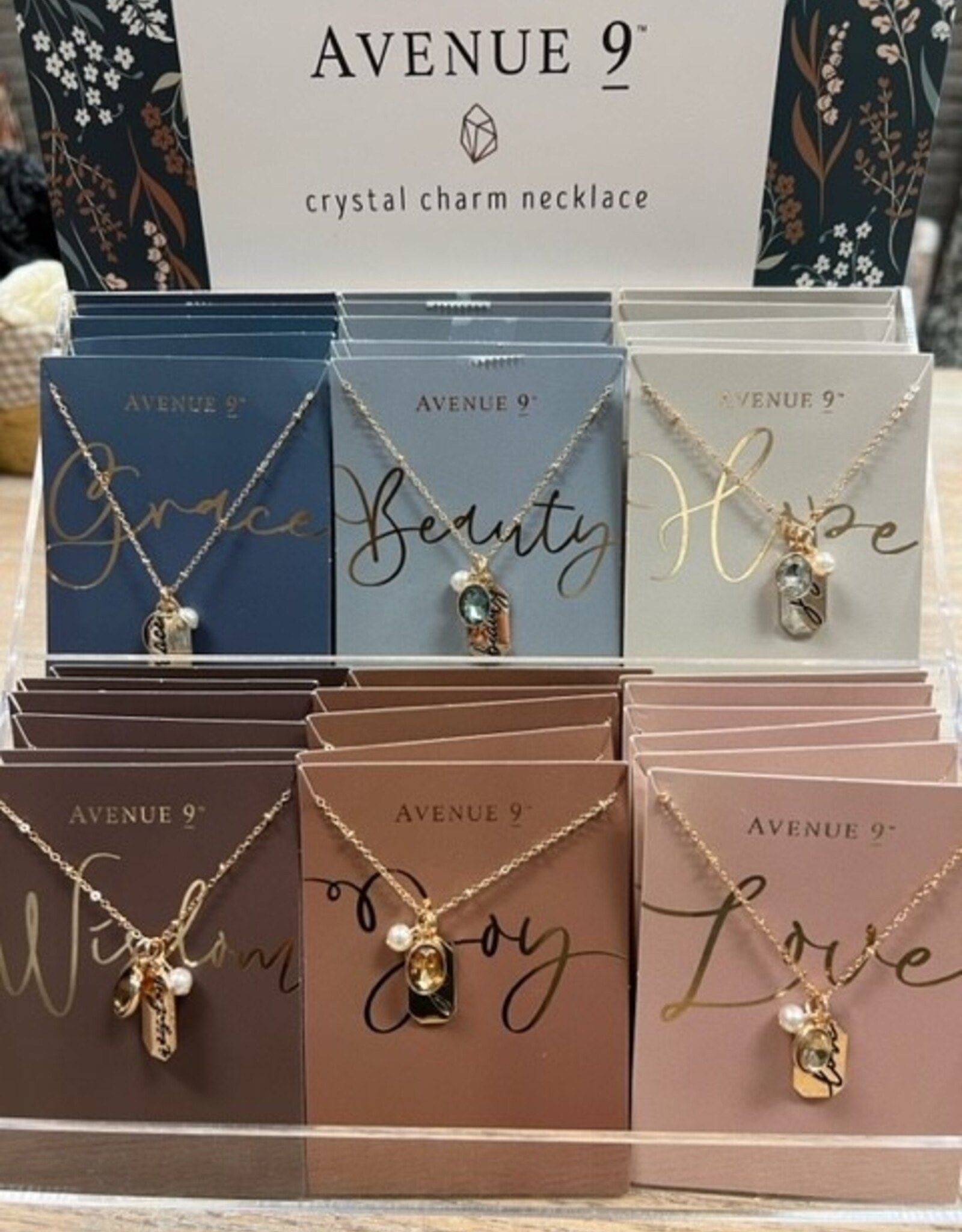 Jewelry Crystal Charm Necklace