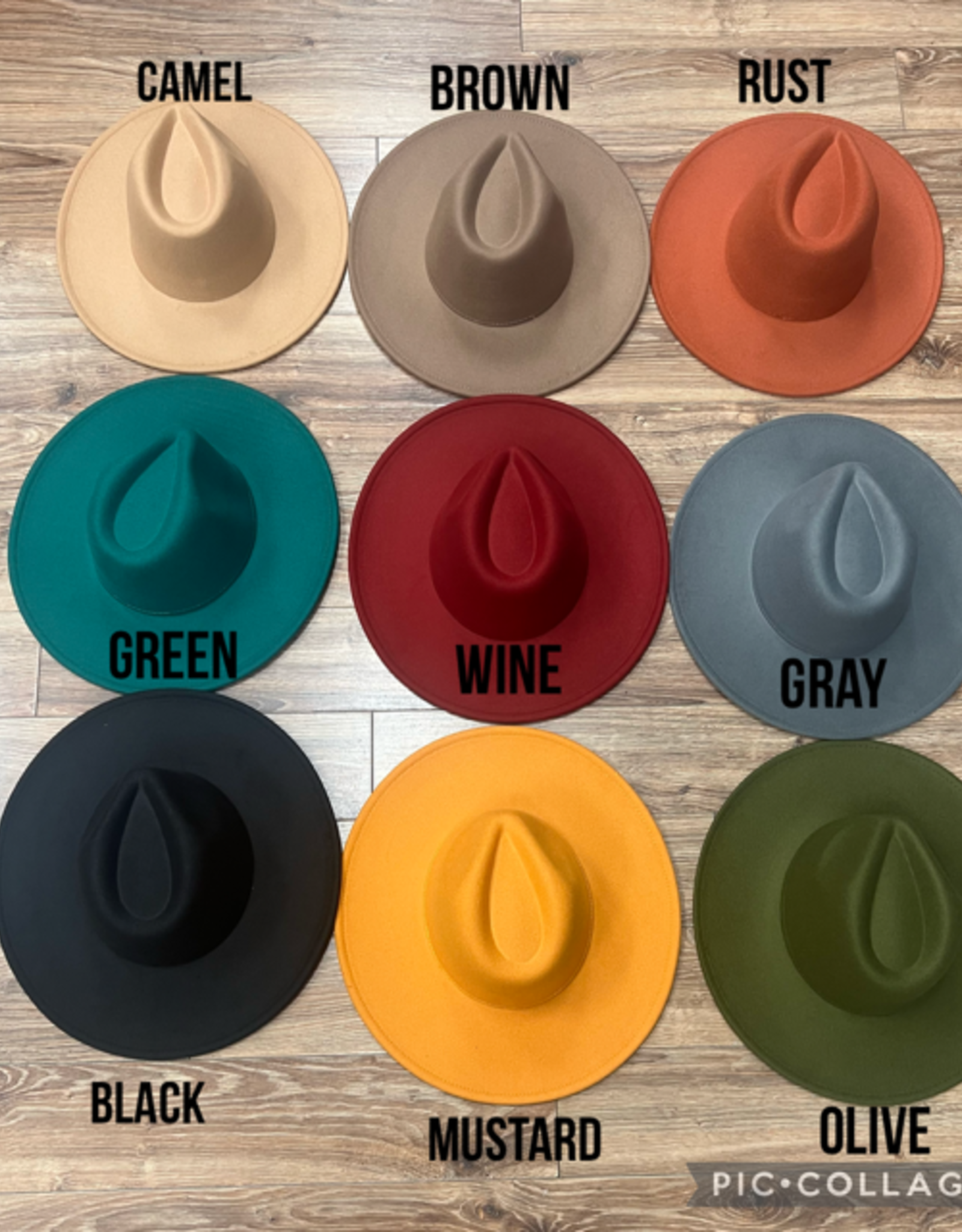 Hat Josie Wide Brim Felt Fedora