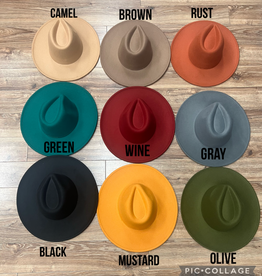 Hat Josie Wide Brim Felt Fedora