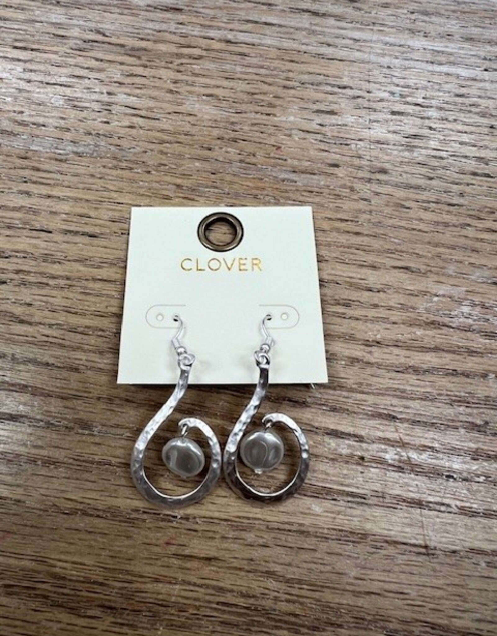 Jewelry Silver Loopy Pearl Earrings