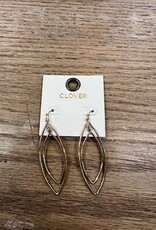 Jewelry Double Gold Oval Earrings