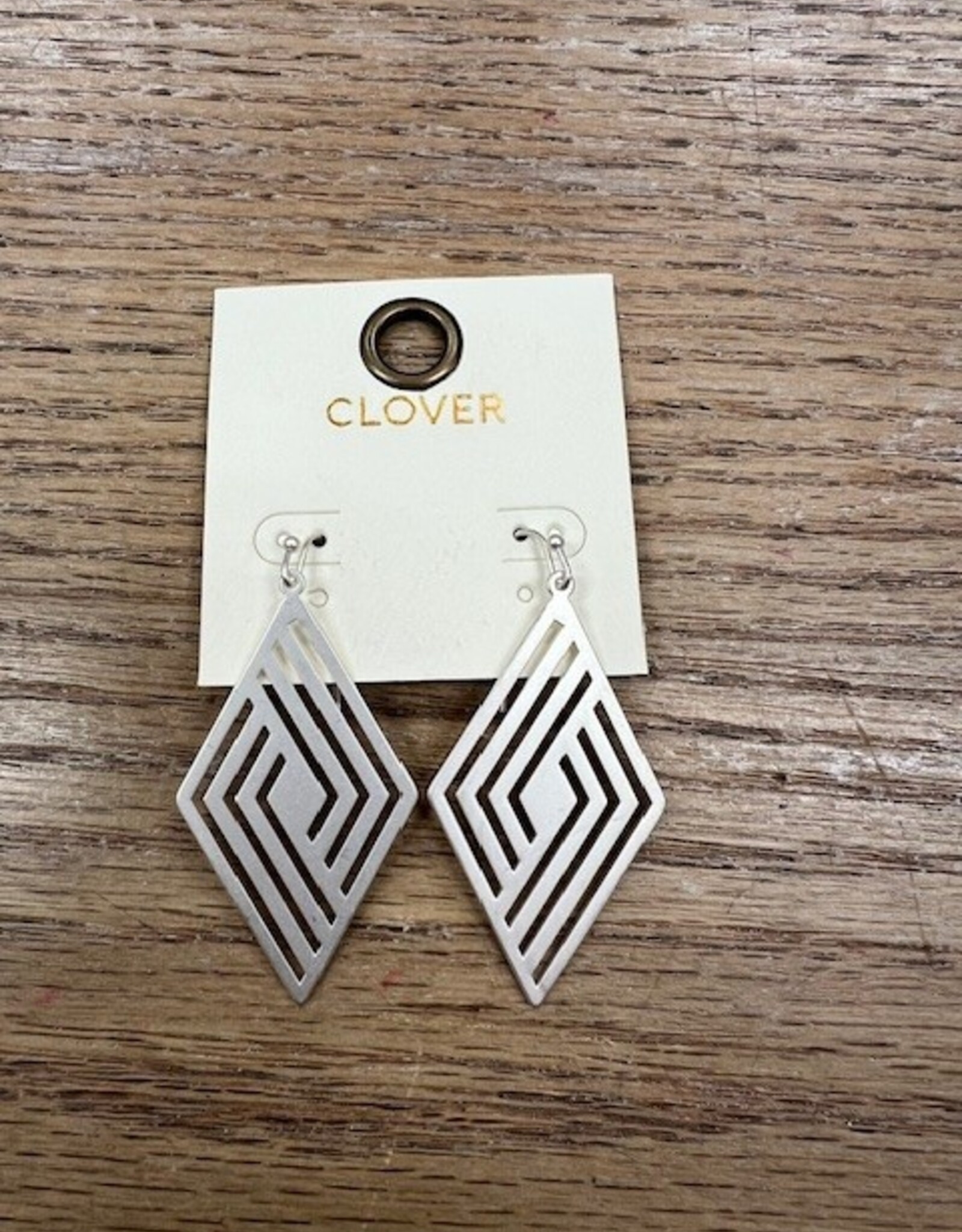 Jewelry Silver Diamond Design Earrings