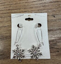 Jewelry Snowflake Dangle Earrings