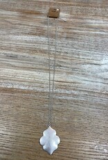 Jewelry Long Silver Necklace w/ Pendent