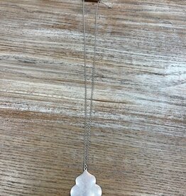 Jewelry Long Silver Necklace w/ Pendent