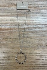Jewelry Silver Necklace w/ Star Burst Pendant