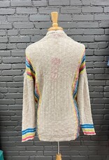Cardigan Simone Multi Color Long Knit Cardi