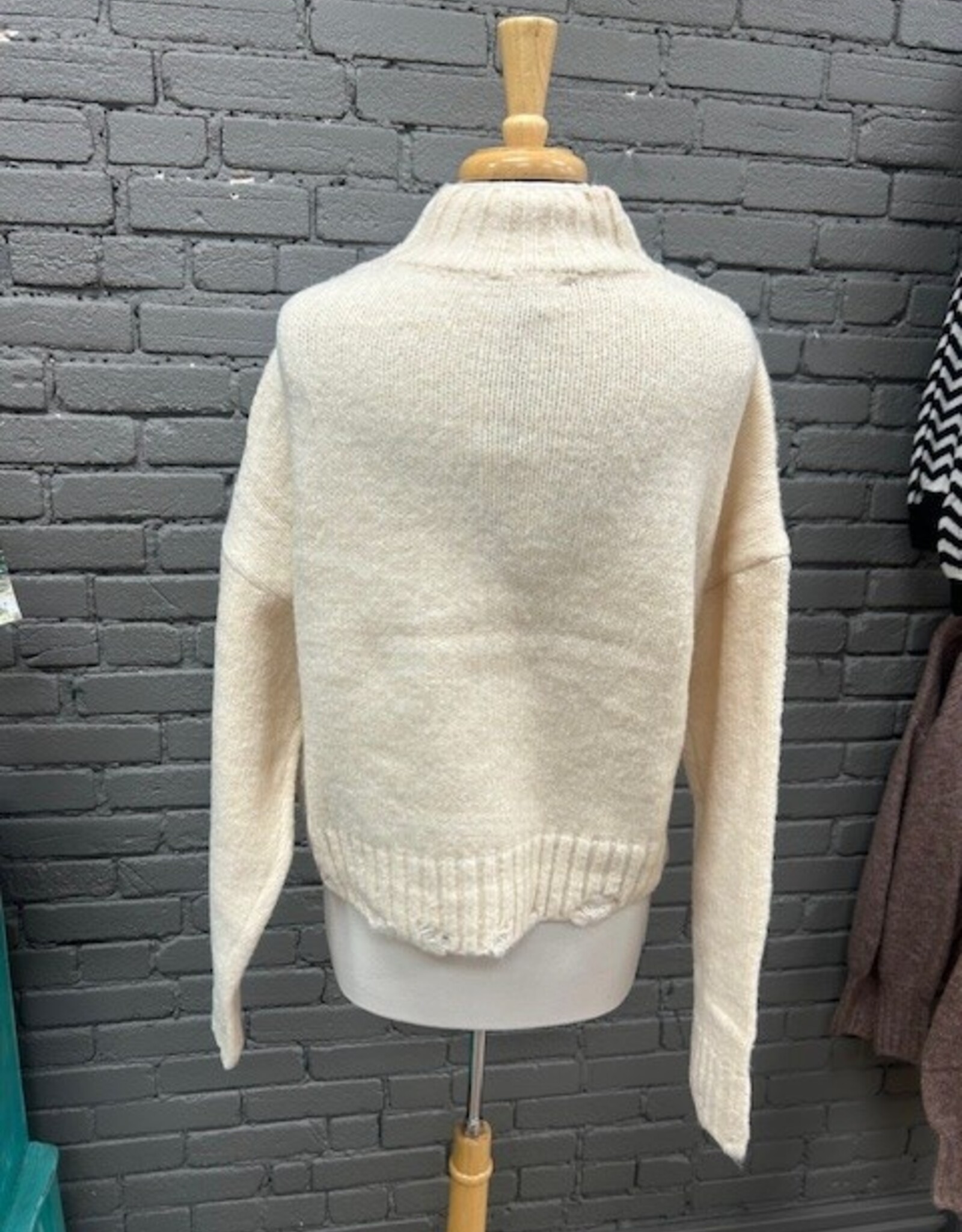 Sweater Amelia Cream Sweater Top