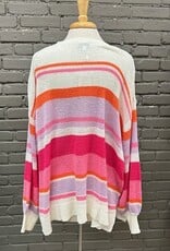 Sweater Montana  Pink Striped Sweater