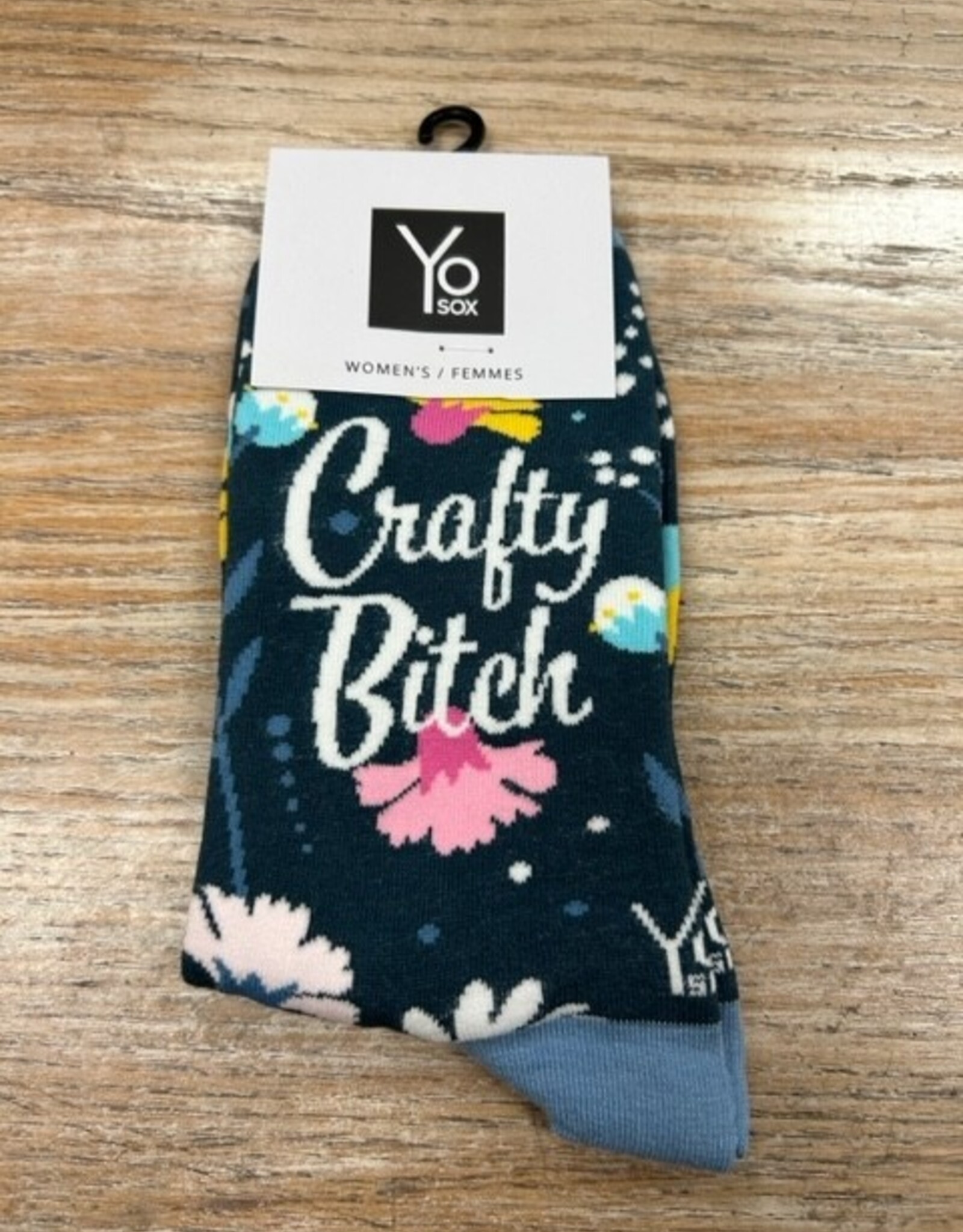 Socks Women's Crew Socks- Crafty Bitch