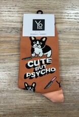 Socks Women's Crew Socks- Cute but Psycho