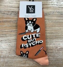Socks Women's Crew Socks- Cute but Psycho