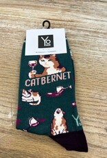 Socks Women's Crew Socks- Catbernet