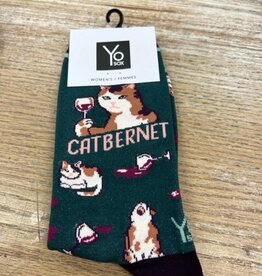 Socks Women's Crew Socks- Catbernet