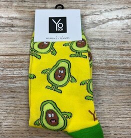 Socks Women's Crew Socks- Avocado