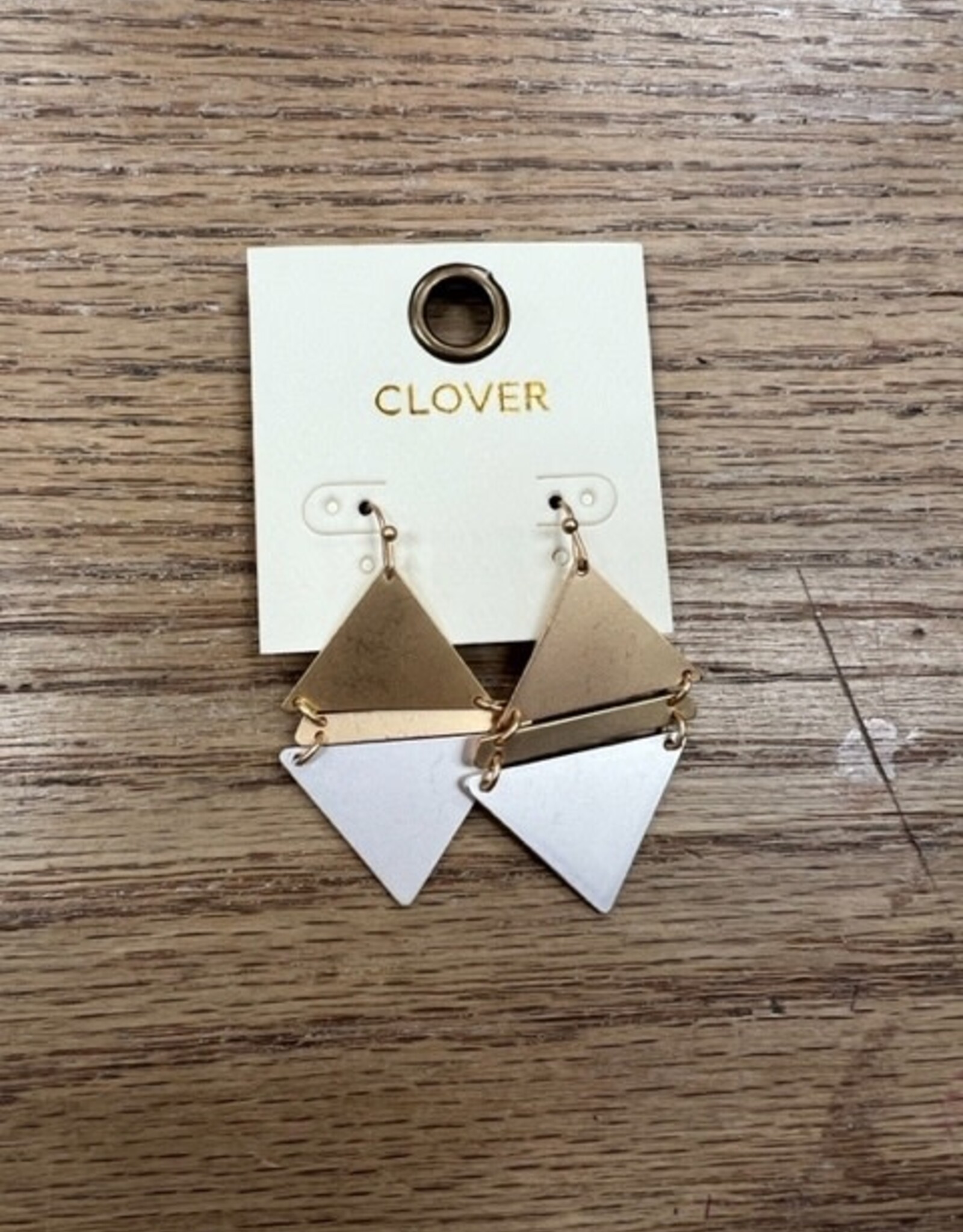 Jewelry Gold Silver Triangle Earrings