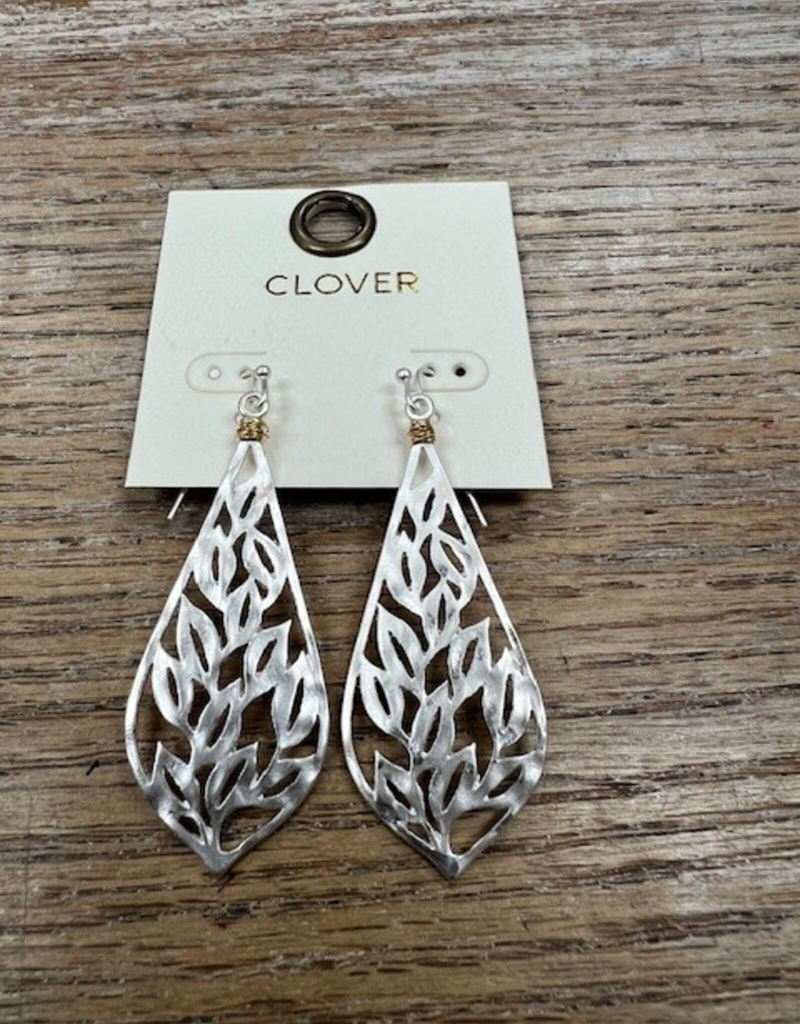 Jewelry Silver Teardrop Ivy Earrings