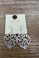 Jewelry Silver Ivy Design Earrings